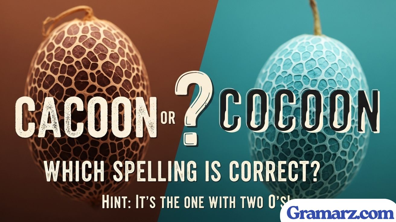 Cacoon or Cocoon: Which Spelling is Correct?