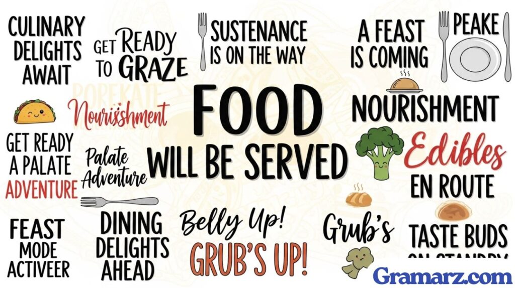 Creative Ways to Say “Food Will Be Served”