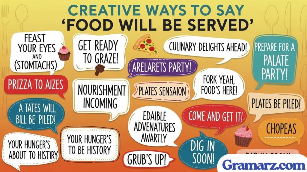 Creative Ways to Say “Food Will Be Served”