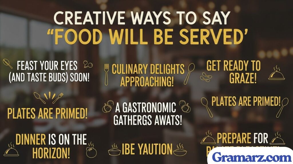 Creative Ways to Say “Food Will Be Served”