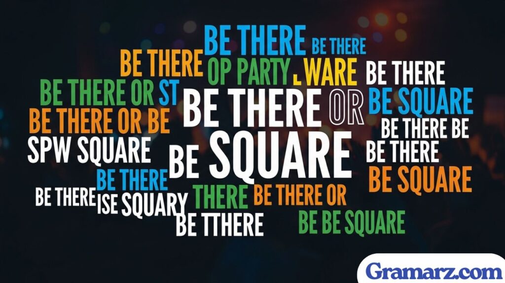 Dynamic Phrases Similar to “Be There or Be Square”