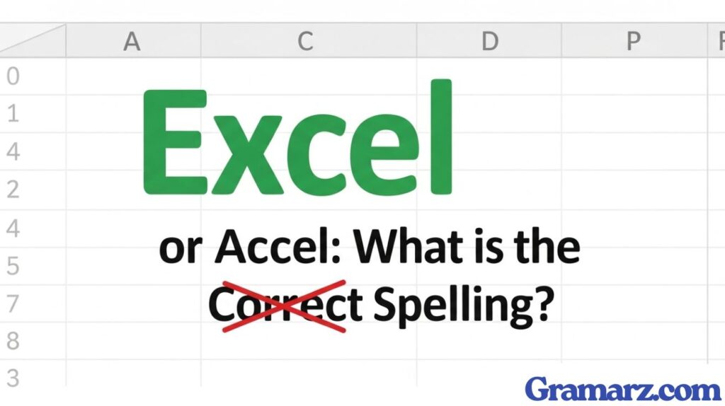 Excel or Accel: What is the Correct Spelling?