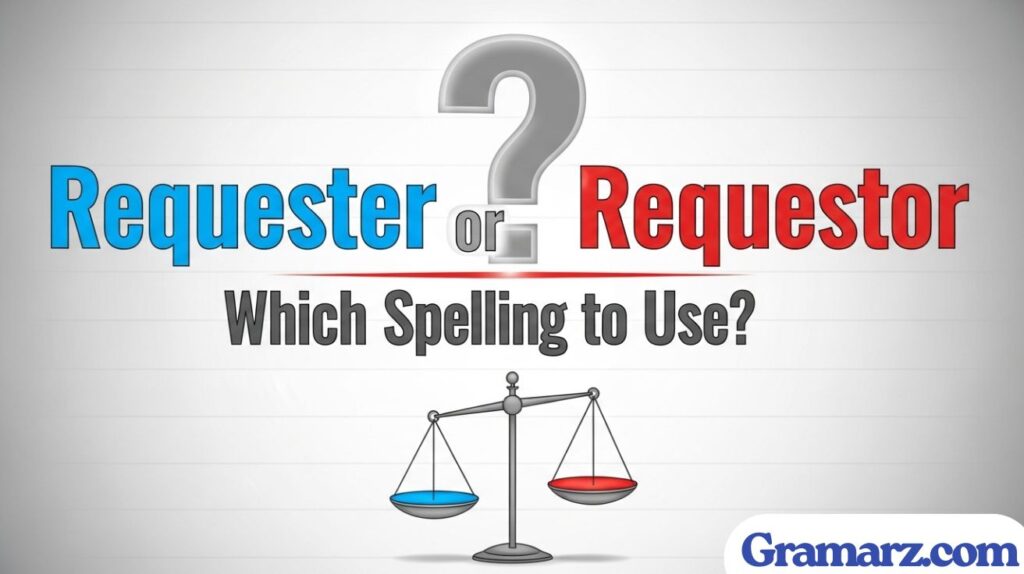 Requester or Requestor: Which Spelling to Use?