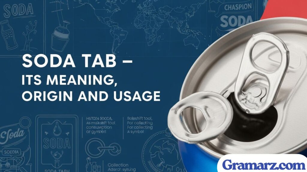 Soda Tab – Its Meaning, Origin and Usage