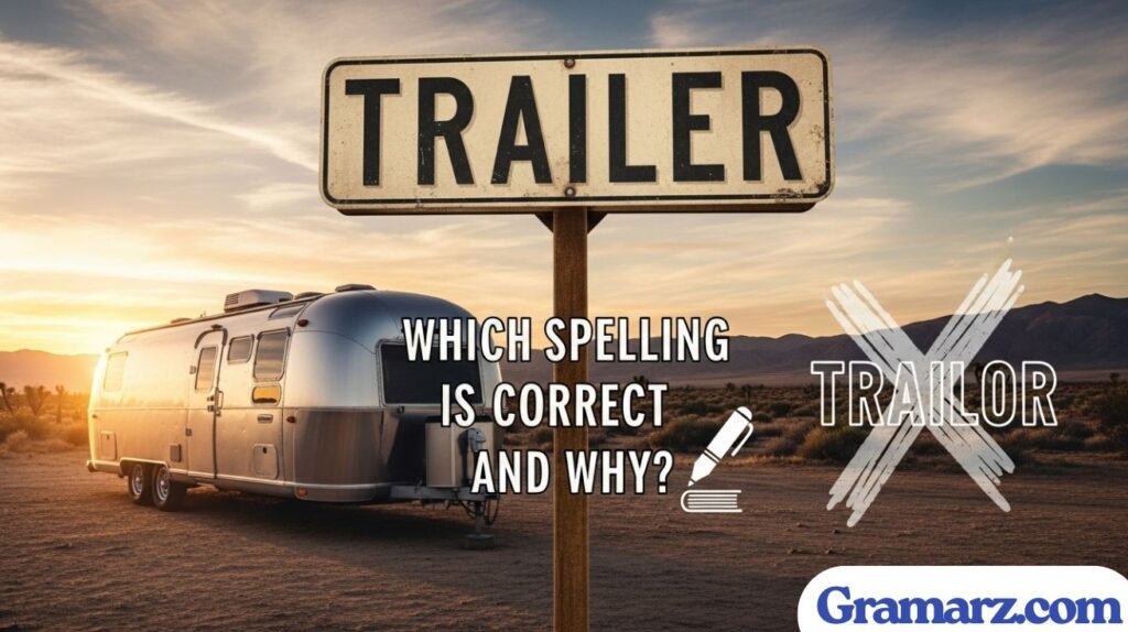 Trailer or Trailor: Which Spelling Is Correct and Why?