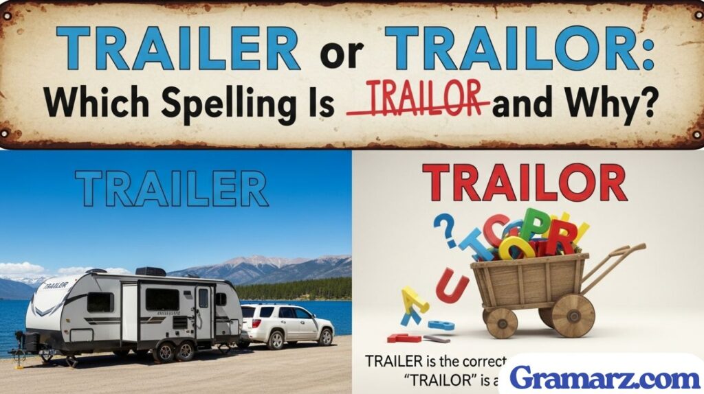 Trailer or Trailor: Which Spelling Is Correct and Why?