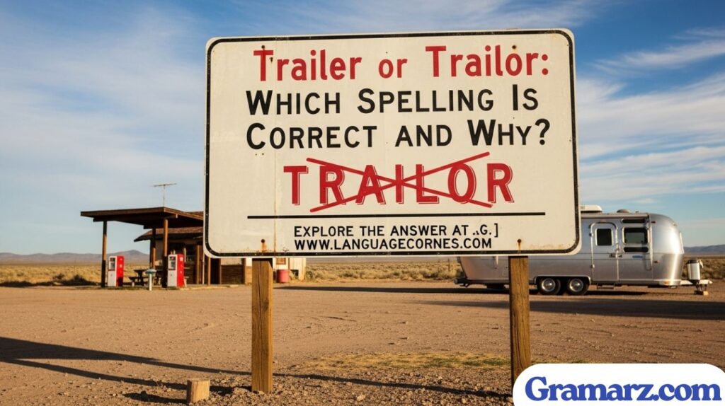Trailer or Trailor: Which Spelling Is Correct and Why?
