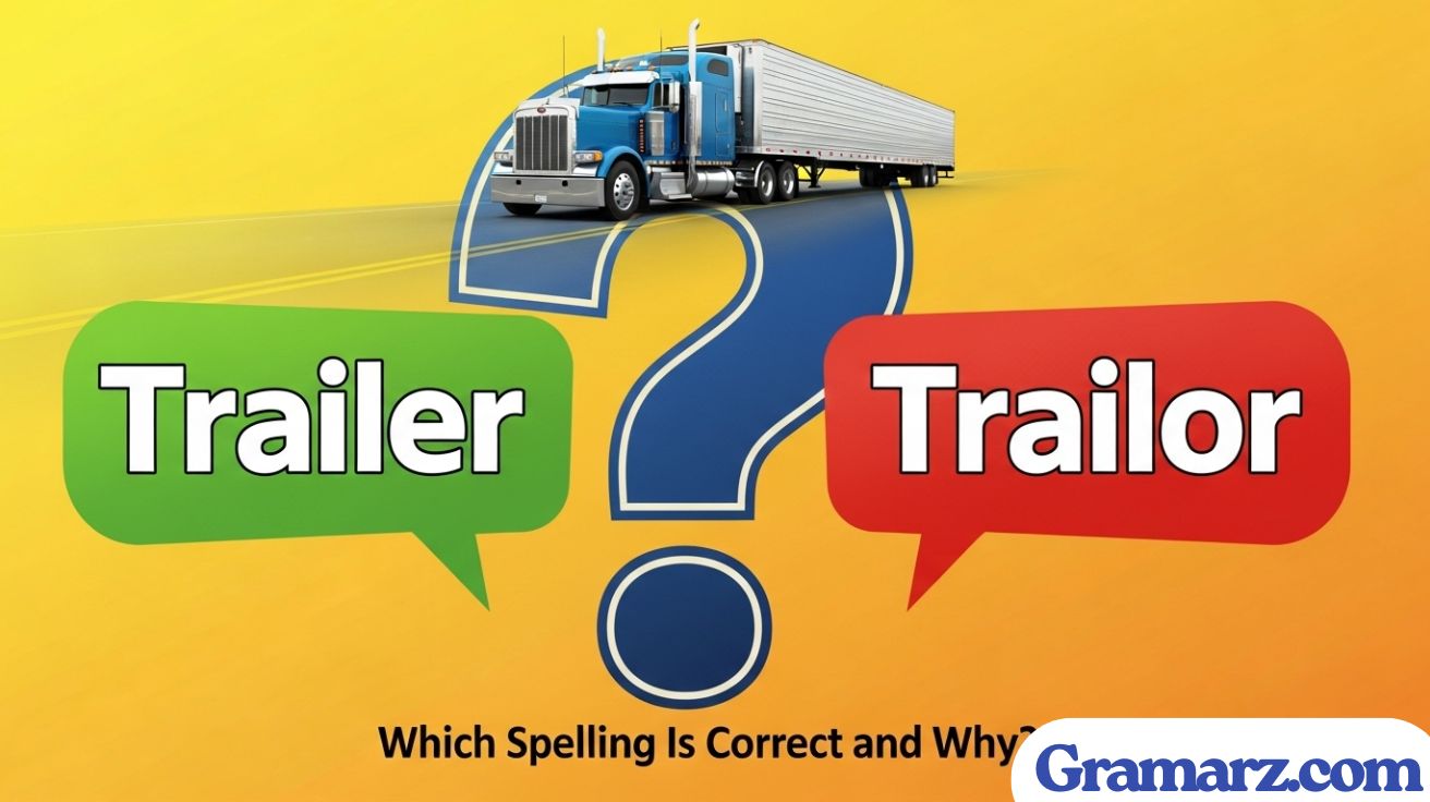 Trailer or Trailor: Which Spelling Is Correct and Why?