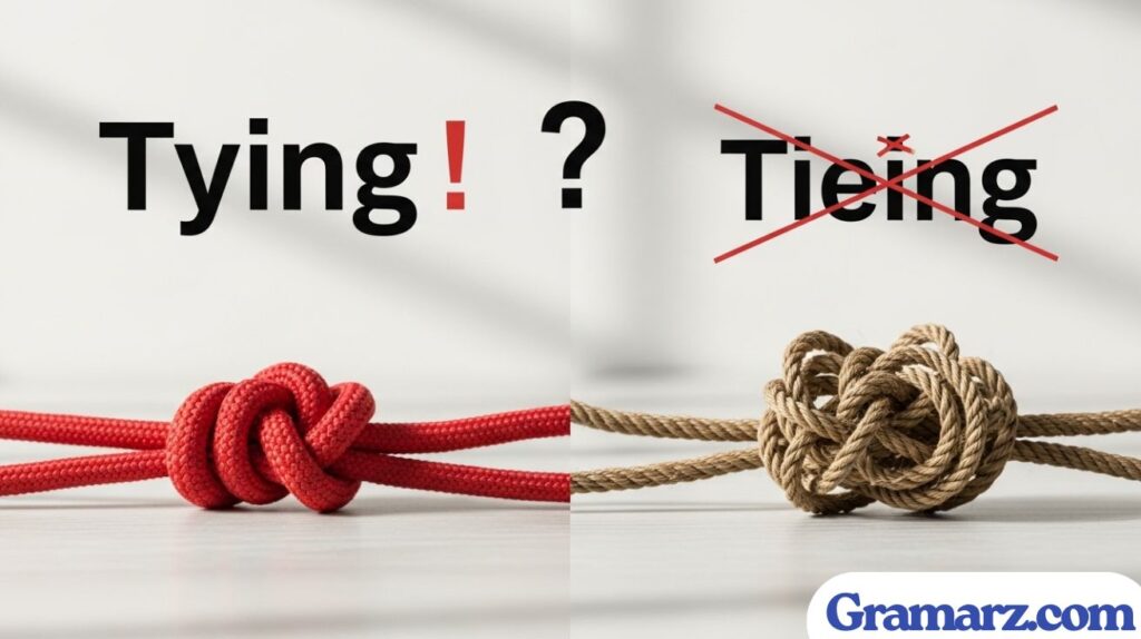 Tying or Tieing? The Right Way to Spell It