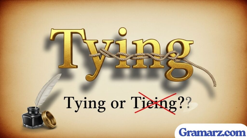 Tying or Tieing? The Right Way to Spell It