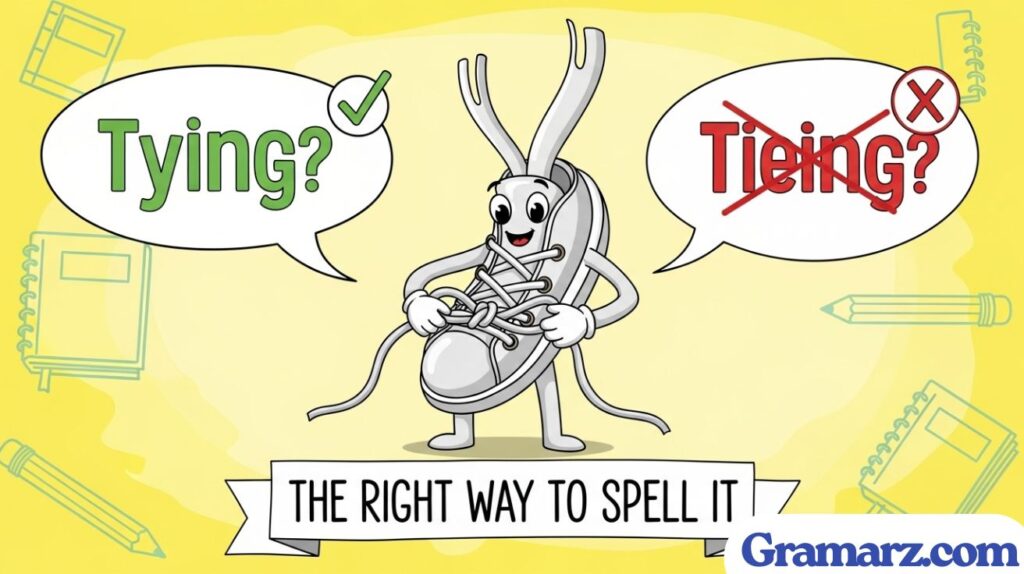 Tying or Tieing? The Right Way to Spell It