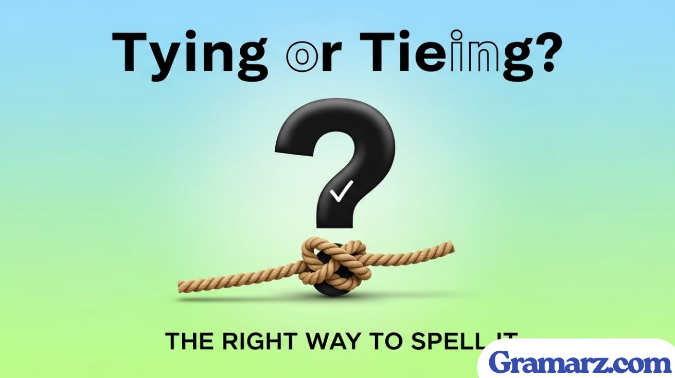 Tying or Tieing? The Right Way to Spell It