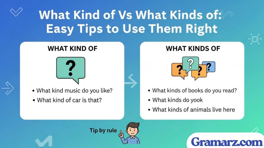 What Kind of Vs What Kinds of