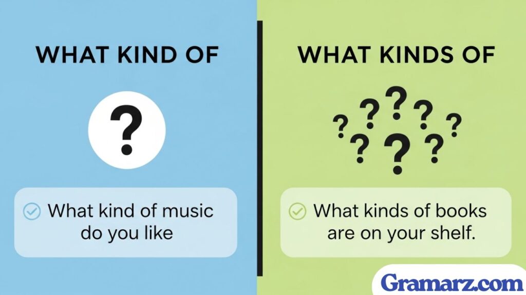 What Kind of Vs What Kinds of