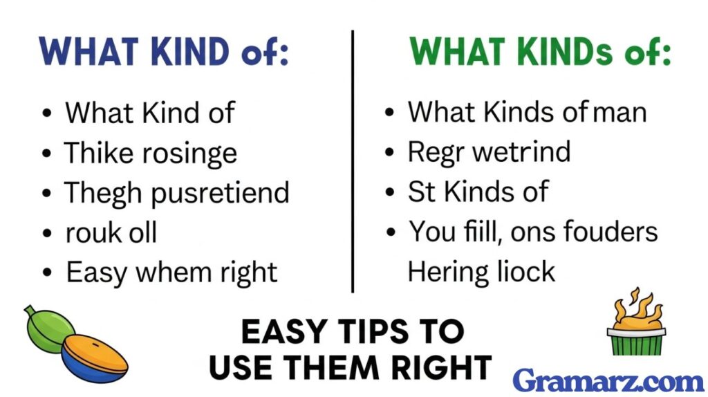 What Kind of Vs What Kinds of