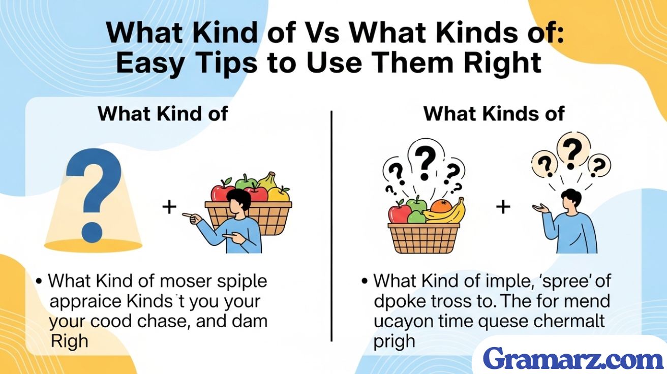 What Kind of Vs What Kinds of