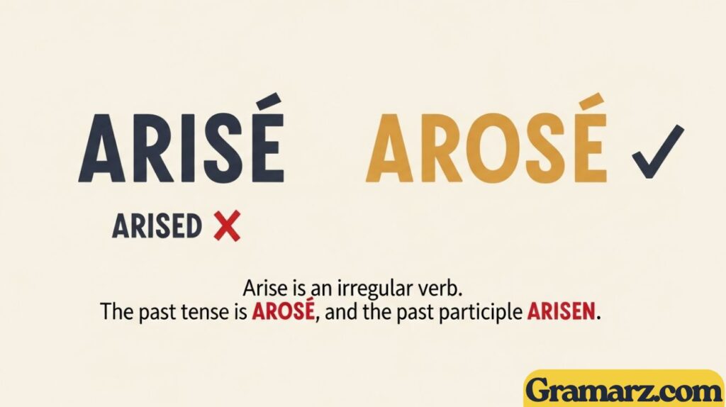 Arised or Arose: What’s the Correct Past Tense of Arise?