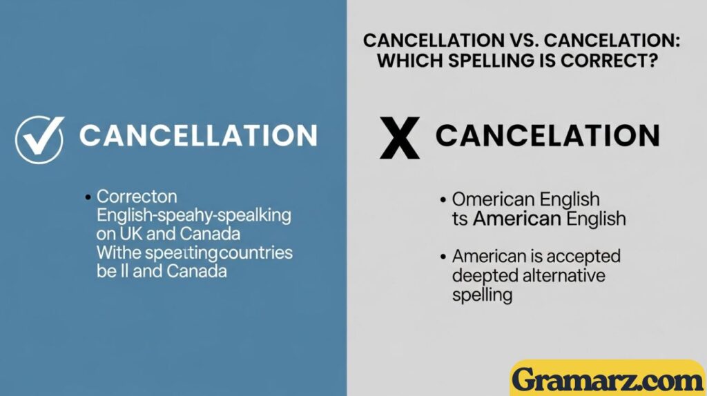 Cancellation vs Cancelation: Which Spelling is Correct?