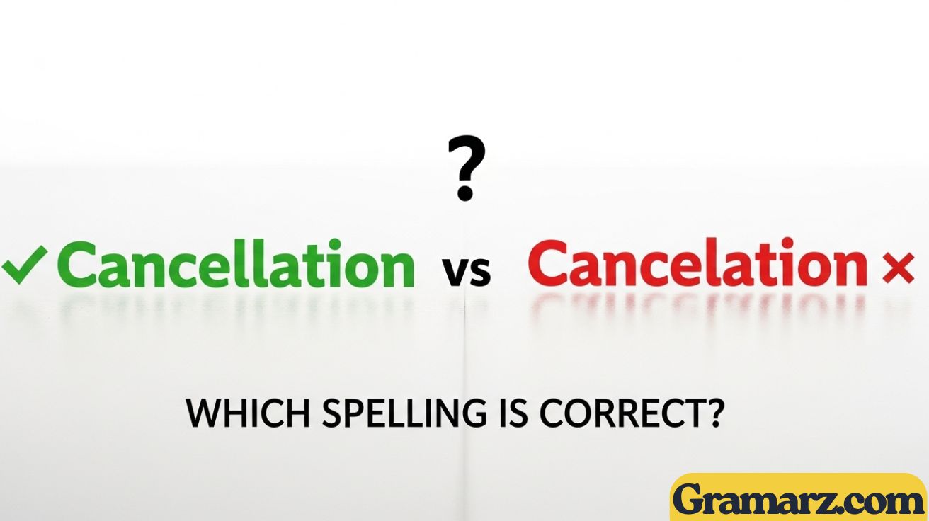 Cancellation vs Cancelation: Which Spelling is Correct?