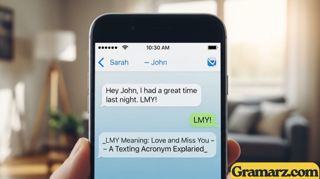 LMY Meaning: Love and Miss You