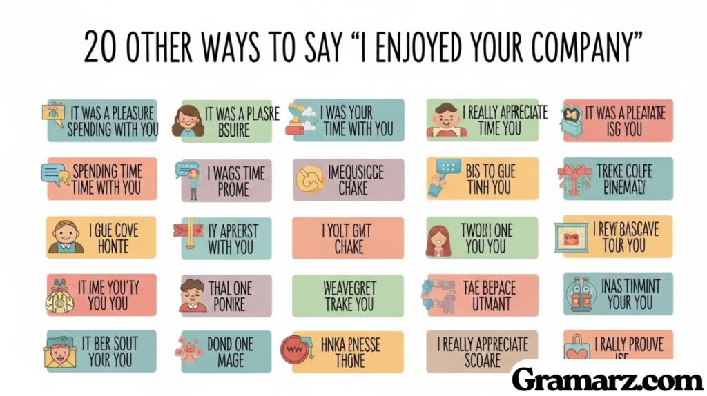  20 Other Ways to Say “I Enjoyed Your Company”