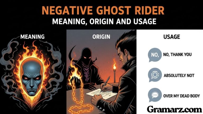 Negative Ghost Rider Meaning, Origin and Usage