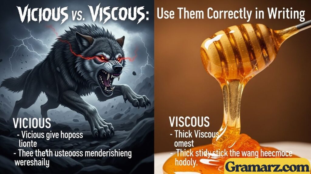 Vicious vs Viscous: Use Them Correctly in Writing