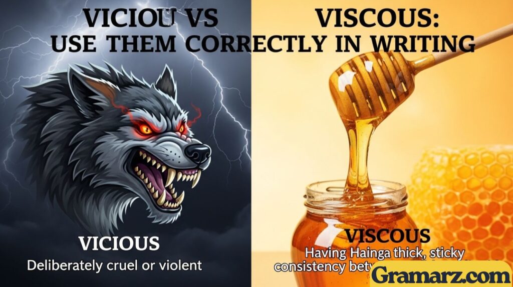Vicious vs Viscous: Use Them Correctly in Writing