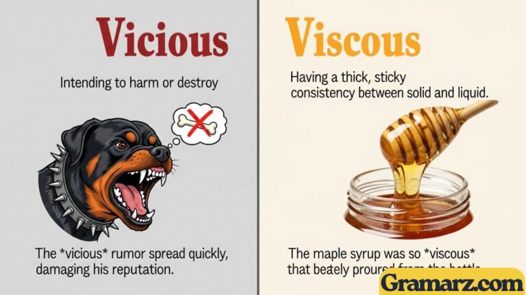 Vicious vs Viscous: Use Them Correctly in Writing