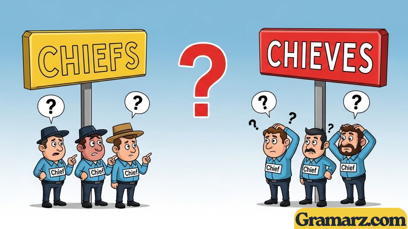 What is the Plural of Chief? Chiefs or Chieves?