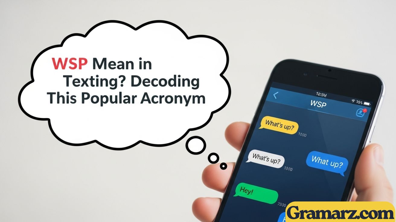 WSP Mean in Texting? Decoding This Popular Acronym