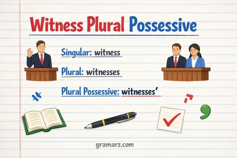 Witness Plural Possessive