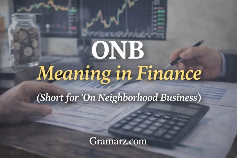 ONB Meaning in Finance
