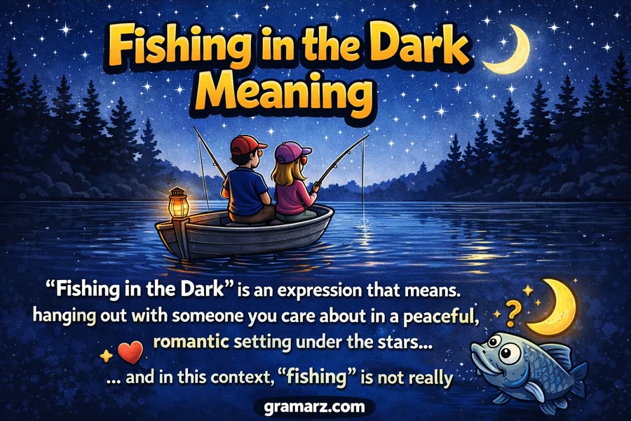 Fishing in the Dark Meaning