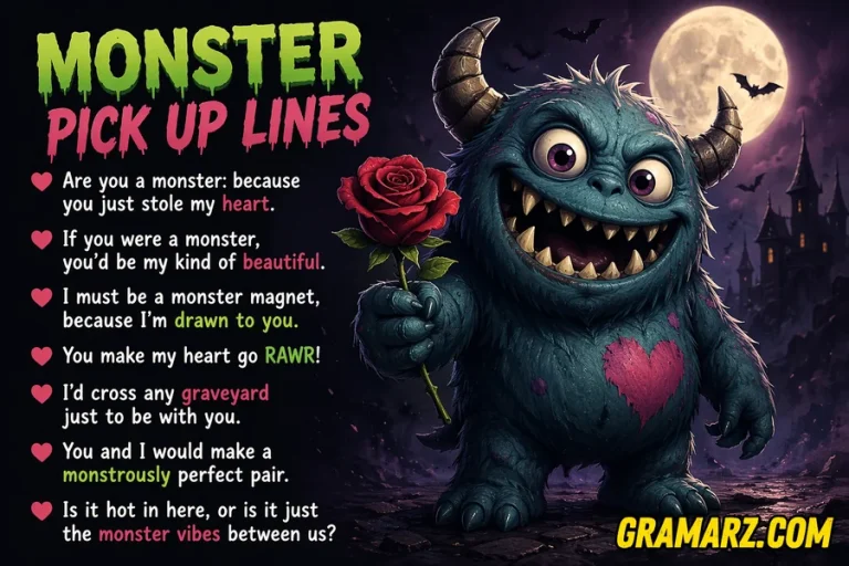 Monster Pick Up Lines