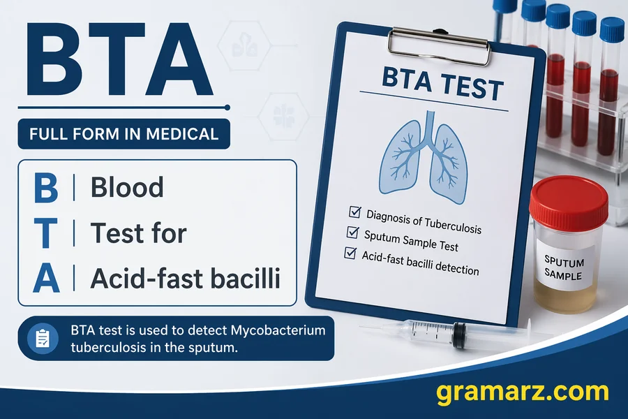 BTA Full Form In Medical
