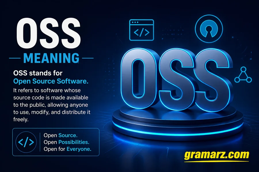 Oss meaning- Open Source Software 