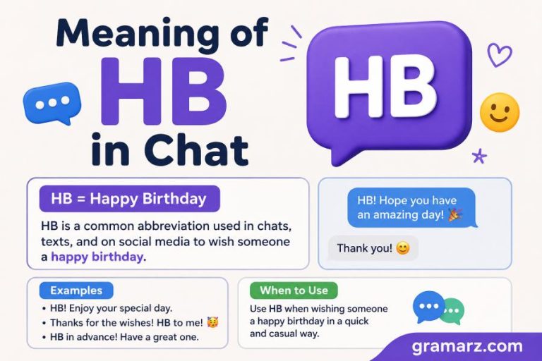 Meaning of HB in Chat