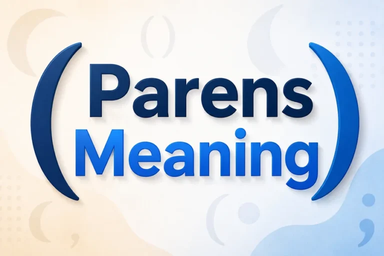 Parens Meaning