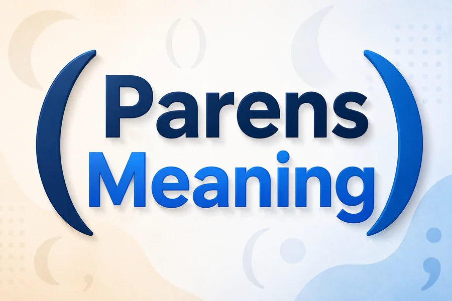 Parens Meaning